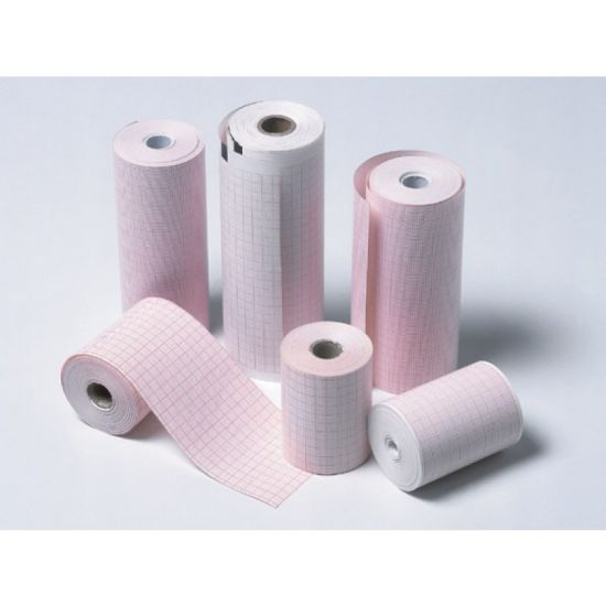 Papel térmico electrocardiógrafo 215mm x 20m milimetrado